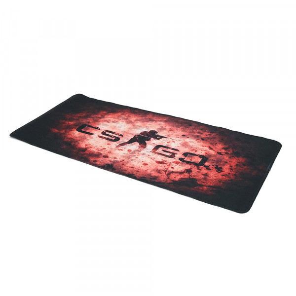 Килимок 300*700 тканинний CS One Fighter з боковою прошивкою, товщина 2 мм, колір Black/Red, Пакет