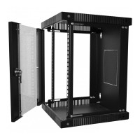 Шафа настінна 10" 6U, 320х300х335 (Ш*Г*В) мм, чорна