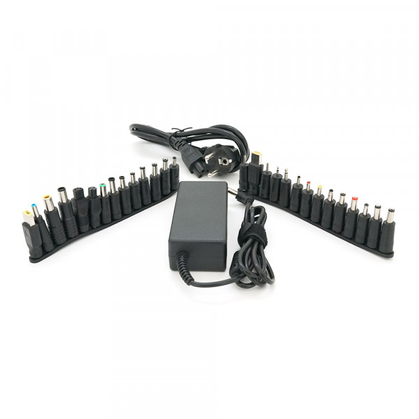 Універсальний БЖ 19V 3.42A 70W, корпус - пластмаса, ручне регулювання, 28 роз'ємів BOX