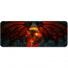 Килимок 300*600 тканинний World of Warcraft Dragon з боковою прошивкою, товщина 2 мм, Пакет
