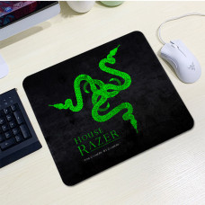 Килимок 200*240 тканинний RAZER 12, товщина 2 мм, колір Black/Green, Пакет