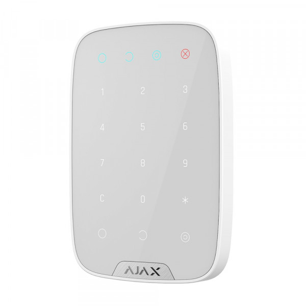 Бездротова сенсорна клавіатура Ajax KeyPad white