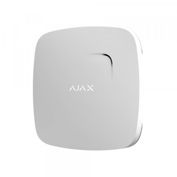Бездротовий датчик детектування диму і чадного газу Ajax FireProtect Plus white