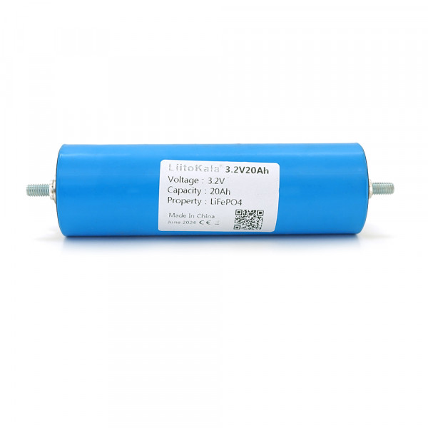 Літій-залізо-фосфатний акумулятор LiFePO4 LiitoKala, 20Ah, 3.2V, Blue, 350g