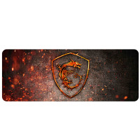Килимок 300*600 тканинний MSI Fire Dragon з боковою прошивкою, товщина 2 мм, Black/red, Пакет