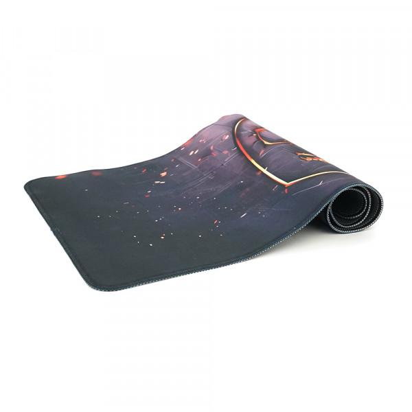 Килимок 300*600 тканинний MSI Fire Dragon з боковою прошивкою, товщина 2 мм, Black/red, Пакет