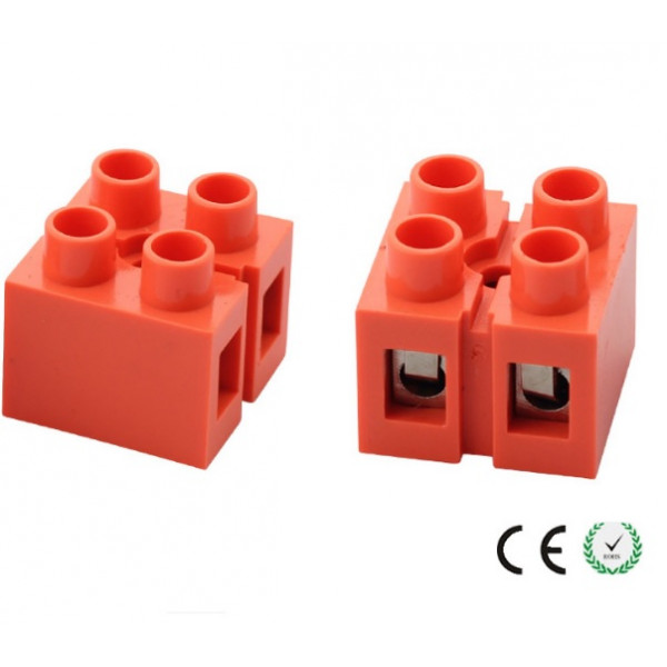 Клемний блок H2519-2P 36A / 660V, матеріал мідь, перетин дроту 0.5-6мм2