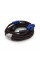 Кабель Merlion VGA 3 + 4, 5.0m, male to male (тато-тато), OD-8.2mm, 2 фериту, обплетення, круглий Black / Red, коннектор Blue, кульок