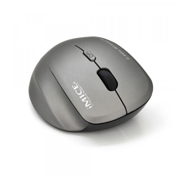 Миша бездротова iMICE G6, 6 кнопок, 800/1200/1600 DPI, 2.4Ghz 10м, Windows xp/Vista/Win7/8/10 Mac OS X, 1*AA, Grey, COLOR BOX, Q60