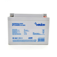 Акумуляторна батарея MERLION AGM GP12260M6 12 V 26 Ah (125 х 165 х175  )  Q1