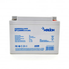 Акумуляторна батарея MERLION AGM GP12260M6 12 V 26 Ah (125 х 165 х175  )  Q1