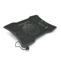 Підставка під ноутбук Pccooler N133, 10-15", 1*140mm, BLUE LED 1300±10% RPM, корпус метал+пластик, 1xUSB 2.0, Black, Box