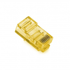 Конектор Ritar RJ-45 8P8C UTP Cat-5 (100 шт / уп.) Q100 Yellow в тубі