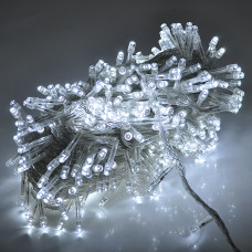 Гірлянда 560LED (Водоспад) White, 8 режимів, 3 * 3метра, прозора ізоляція, BOX