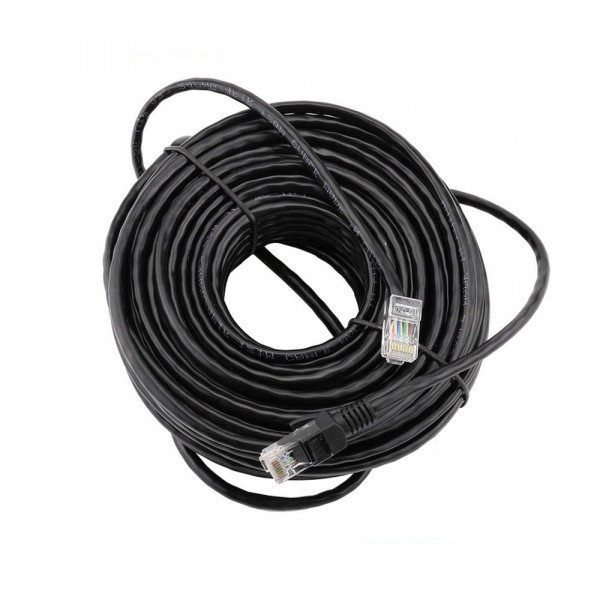 Патч-корд литий RITAR, CCA, UTP, RJ45, Cat.5e, 30m, чорний Q75