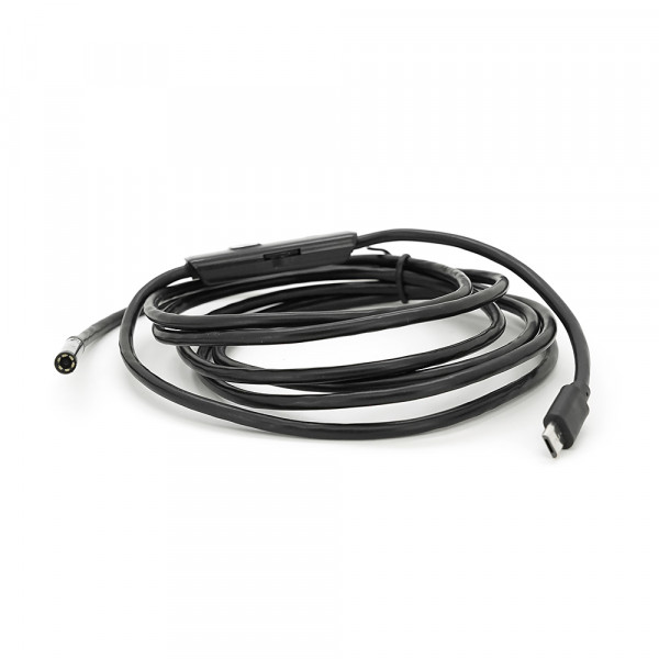 Універсальний ендоскоп 3в1 (USB/MicroUSB/Type-C) для смартфона/ПК, камера 5.5мм, жорсткий кабель 2м, з LED-підсвічуванням, IP67