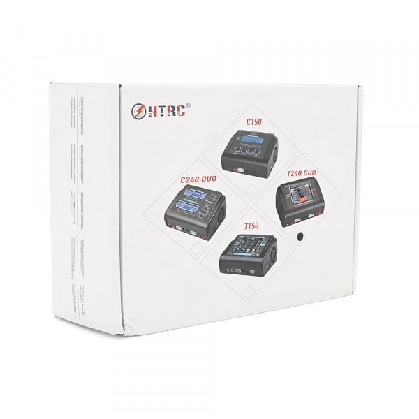 Зарядний пристрій HTRC T240 Duo AC150/DC240Вт, тип АКБ LiPo, LiHv, Li-ion, NiMh, LiFe, Pb, 3.2" Touch screen, 145x105x64mm