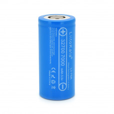 Акумулятор 32700 LiFePO4 LiitoKala Lii-70A, 7000mAh (6500-7000mAh, 30A, 3.2V (2.5-3.65V), Blue, PVC