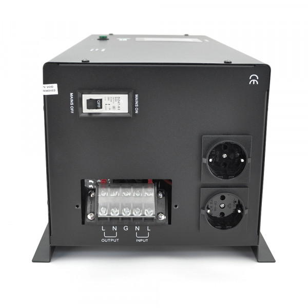 ДБЖ з правильною синусоїдою Europower PSW-EP3000WM24 (2100 Вт) 20А, настінний, під зовнішню АКБ 24В, Q1 640*335*325 19,9 кг