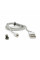 Магнітний кабель Ninja USB 2.0 / Lighting, 1m, 2А, індикатор заряду, тканинна оплетка, броньований, знімач, Silver, Blister-Box