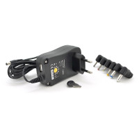Універсальний БП Input 100V-240V 50-60Mhz, Output :3V-12V-2.1A 30W, 6 Г-подібних роз'ємів 2.35*0.75/ 3.0*1.1/3.5*1.35/4.0*1.7 /5.5
