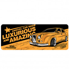 Килимок 300*700 тканинний Luxurious and Amazinc з боковою прошивкою, товщина 2 мм, колір Dark yellow, Пакет