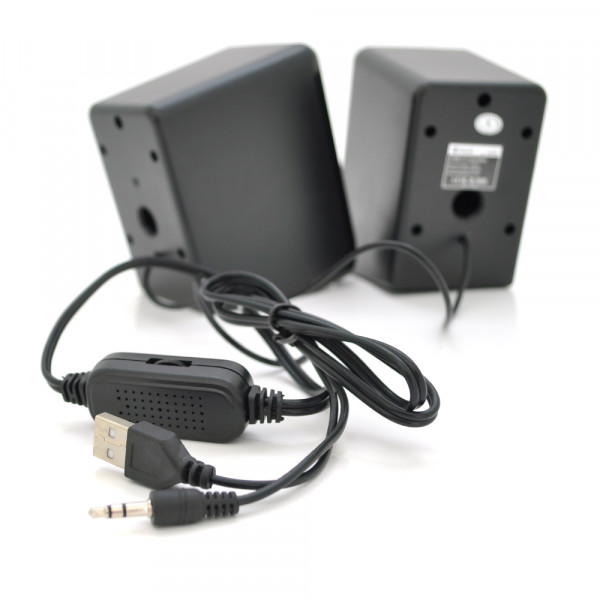 Колонки 2.0 Kisonli L-1010 для ПК та ноутбука, USB + 3.5mm, 2x3W, 20Hz-20KHz, Black, BOX, Q50
