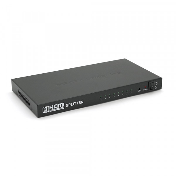 Активний HDMI спліттер 1 => 8 портів, 1080р, DC5V / 2A