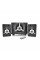Колонки 2.1 Kisonli TM-7000A, для ПК і ноутбука, живлення 220V + jack 3.5mm, 15W+2x5W, 20Hz- 20KHz, з сабвуфером, bluetooth, Black, BOX, Q6