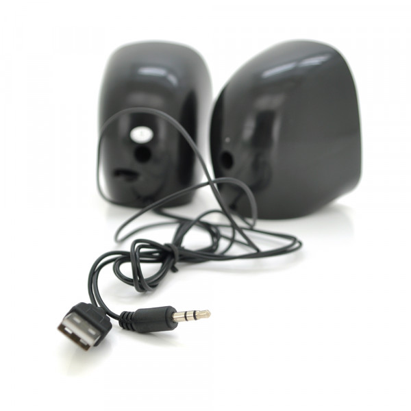 Колонки 2.0 Kisonli V360 для ПК і ноутбука, USB + 3.5mm, 2x1.5W, 20Hz- 20KHz, Orange, BOX, Q50