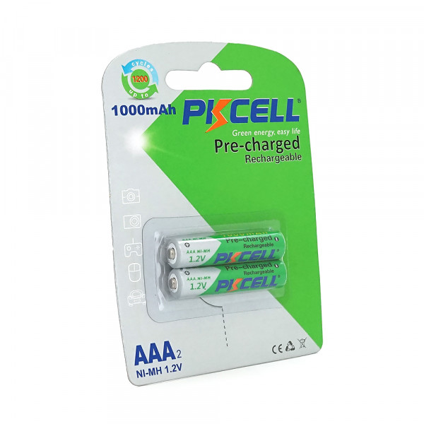 Акумулятор PKCELL 1.2V AAA 1000mAh NiMH Already Charged, 2 штуки у блістері ціна за блістер, Q12