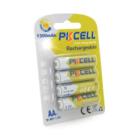 Акумулятор PKCELL 1.2V AA 1300mAh NiMH Rechargeable Battery, 4 штуки у блістері ціна за блістер, Q12