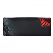 Килимок 300 * 800 тканинної Bloody Handprint з бічної прошивкою, товщина 3 мм, колір Black / Red, Пакет