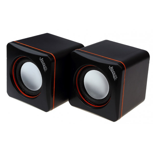 Колонки 2.0 JEDEL JD-CK4 USB + 3.5mm, 2x3W, 90Hz- 20KHz, з регулятором гучності, Black, BOX, Q80