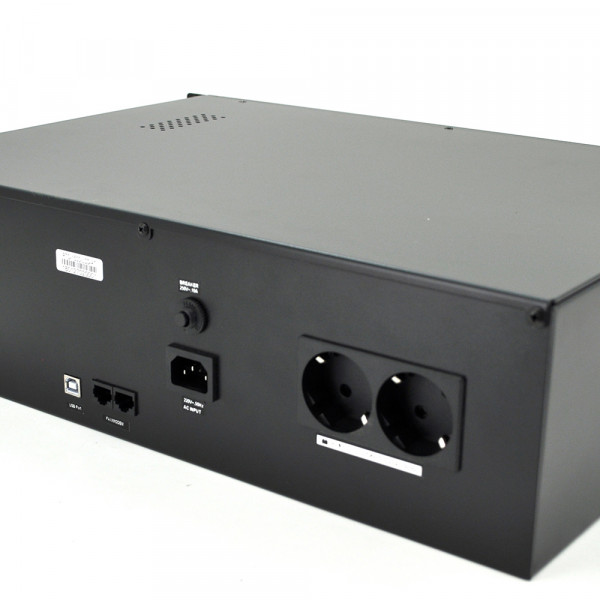 ДБЖ Ritar RTO-1500-LCD (900W), LCD, AVR, 3st, 2xSCHUKO socket, 2x12V9Ah, metal Case Q1 (525*390*170) 14.6 кг (480(440)*315*130)