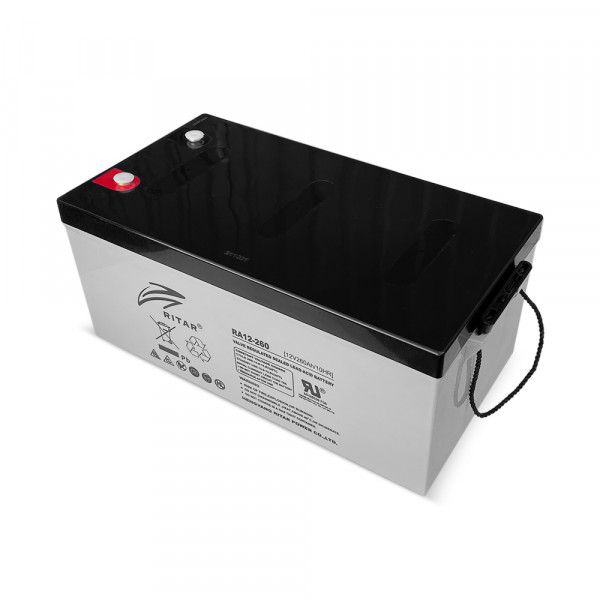 Акумуляторна батарея AGM RITAR RA12-260, Gray Case, 12V 260.0Ah, ( 522 х 268 х 224 ) Q1