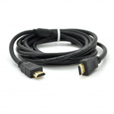 Кабель Premium Ritar PL-HD94 HDMI-HDMI Ultra HD 1080P, 2.0m, v1,4, OD-7.3mm, з фільтром, круглий Black, конектор Gold, Пакет, Q120