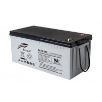 Акумуляторна батарея CARBON RITAR DC12-200C, Black Case, 12V 200.0Ah, 2000-5000 циклів, до 15 років термін служби (522*219*224) Q1