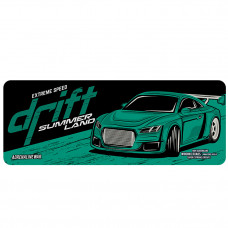 Килимок 300*700 тканинний Drift з боковою прошивкою, товщина 2 мм, колір Dark green, Пакет