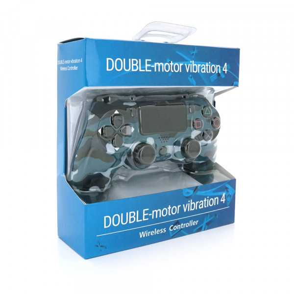 Геймпад Brazzers бездротовий для PS4 Wireless DUALSHOCK 4, роз'єм для навушників, LED light bar, Blue, 3.7V, 600mAh, Blister-box