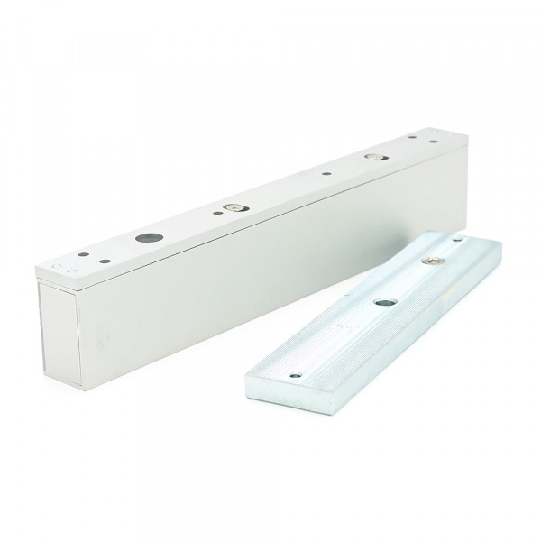 Електромагнітний замок MS-280LED + Кутник LS-280, до 280 кг, DC12V/350mA, 250х47х25 мм