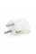Вилка з заземленням кутова, 16A 250V A105, White, Q24
