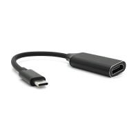 Конвертер Type-C (тато) на HDMI(мама) 10cm, Black, 4K/2K, Пакет