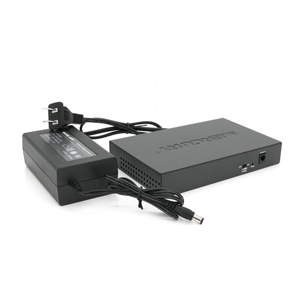 Комутатор POE Mercury MS08CP з 7 портами POE + 1 порт UP-Link 100Мбіт, БП в комплекті, Q18