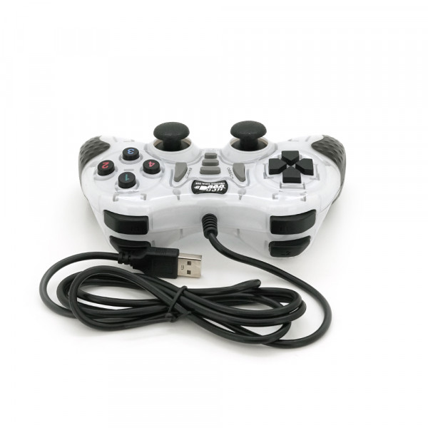 Геймпад Brazzers BR-8700 провідний для ПК, USB 2.0, White, Blister