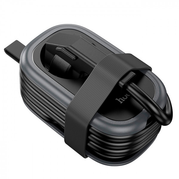 Мережевий фільтр HOCO NS6 на 1 розетку + 2 USB + USB-C, 30W, кабель 1.1м, 220В, Black, Box