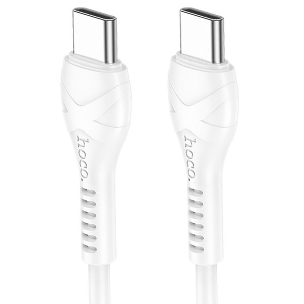 Кабель Hoco X37, Type-C-Type-C, 60W, White, довжина 0.5м, BOX