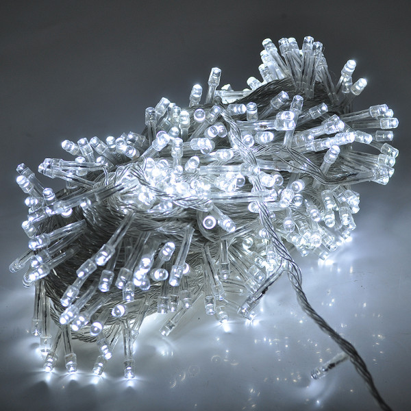 Гірлянда 560LED (Водоспад) White, 8 режимів, 3 * 3метра, прозора ізоляція, BOX
