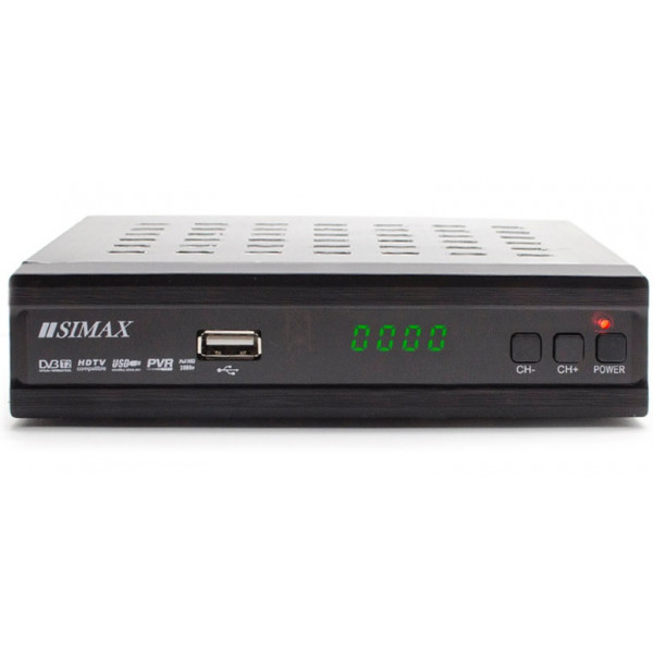 Ресивер (тюнер) IPTV DVB-T2 SIMAX Metal Blue/Silver KL1801