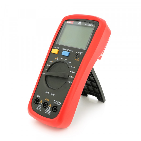 Мультиметр UNI-T UT136B Вимірювання: V (AC/DC), A (AC/DC), Ω, C, Hz, NCV. Функції: Data Hold, продзвонювання, тест діодів, підсвічування. (SP)